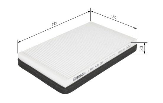 Filtre, air de l'habitacle M2062 Bosch, Image 8
