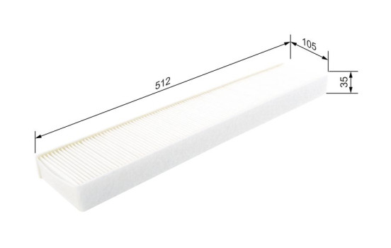 Filtre, air de l'habitacle M2073 Bosch, Image 5