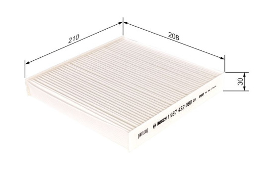 Filtre, air de l'habitacle M2080 Bosch, Image 7