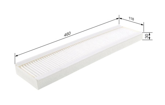 Filtre, air de l'habitacle M2082 Bosch, Image 5