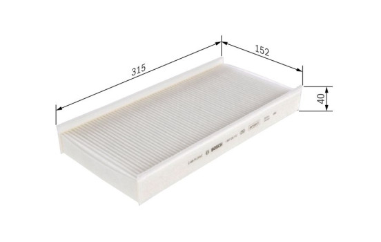 Filtre, air de l'habitacle M2112 Bosch, Image 5