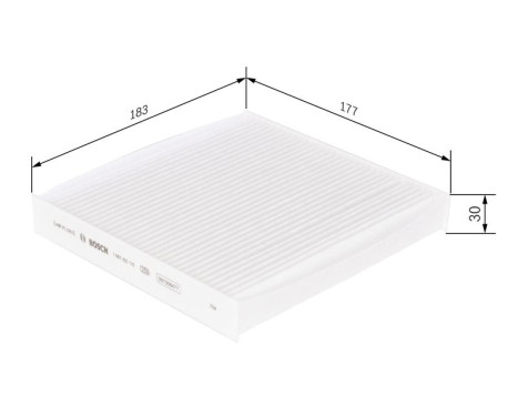 Filtre, air de l'habitacle M2115 Bosch, Image 9