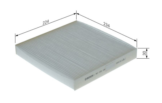 Filtre, air de l'habitacle M2166 Bosch, Image 10