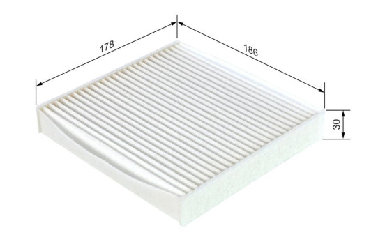 Filtre, air de l'habitacle M2173 Bosch, Image 5