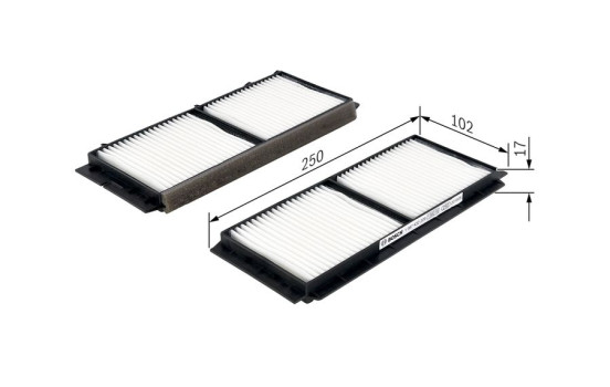 Filtre, air de l'habitacle M2209 Bosch, Image 5