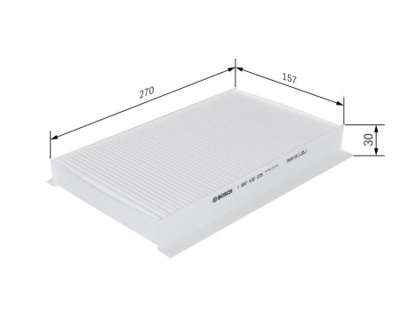 Filtre, air de l'habitacle M2235 Bosch, Image 9