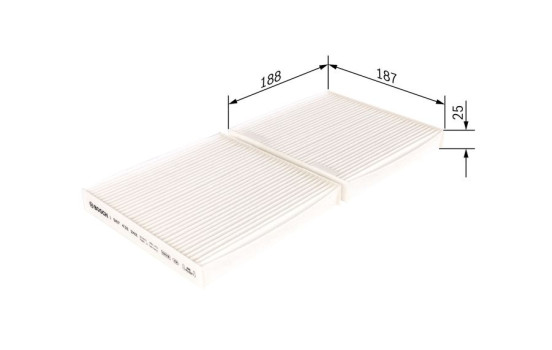 Filtre, air de l'habitacle M2242 Bosch, Image 5