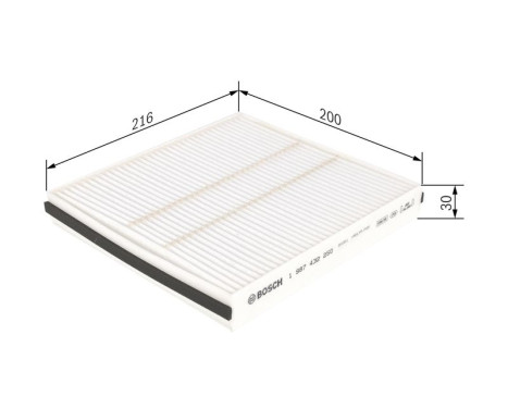 Filtre, air de l'habitacle M2250 Bosch, Image 9