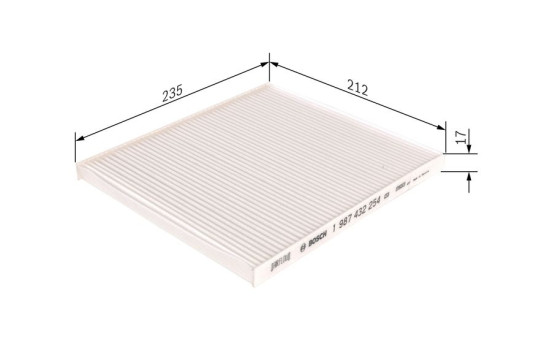Filtre, air de l'habitacle M2254 Bosch, Image 5