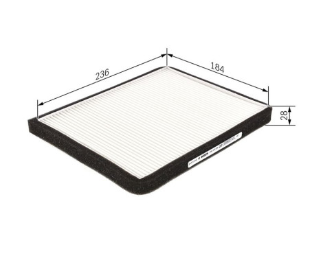 Filtre, air de l'habitacle M2255 Bosch, Image 9