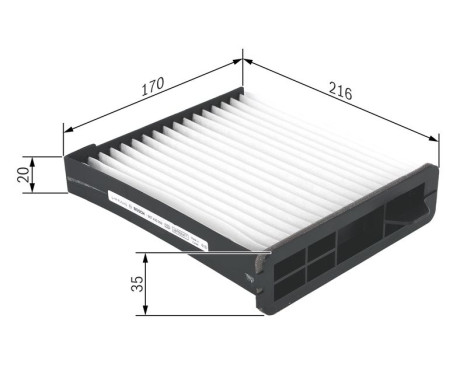 Filtre, air de l'habitacle M5009 Bosch, Image 9