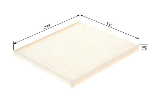 Filtre, air de l'habitacle M5114 Bosch, Image 9