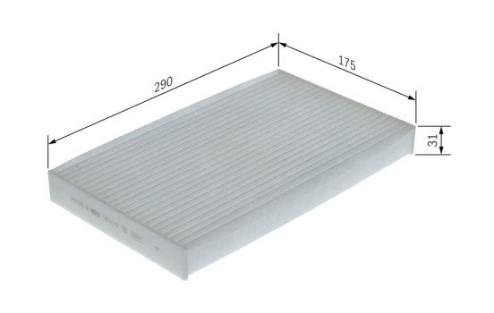 Filtre, air de l'habitacle M5132 Bosch, Image 9
