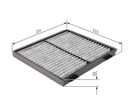 Filtre, air de l'habitacle R2363 Bosch, Image 9