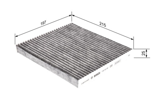 Filtre, air de l'habitacle R2392 Bosch, Image 9