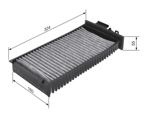 Filtre, air de l'habitacle R2398 Bosch, Image 5