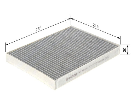 Filtre, air de l'habitacle R2431 Bosch, Image 9