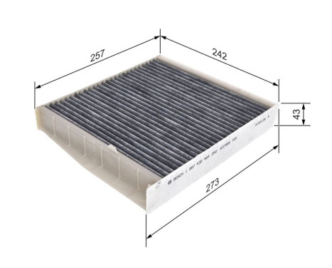 Filtre, air de l'habitacle R2464 Bosch, Image 9