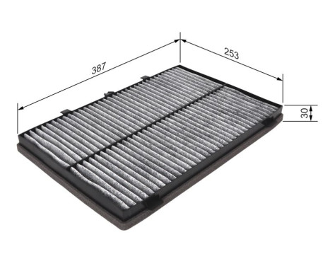 Filtre, air de l'habitacle R2482 Bosch, Image 9