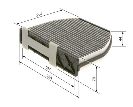 Filtre, air de l'habitacle R5001 Bosch, Image 9