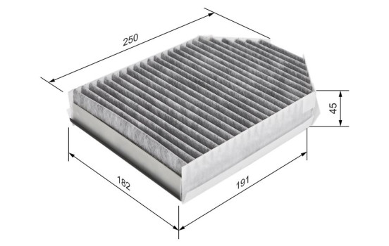 Filtre, air de l'habitacle R5509 Bosch, Image 9