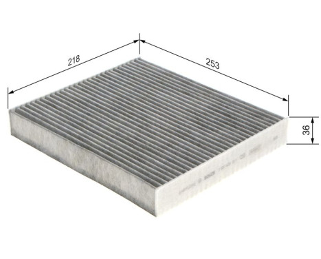 Filtre, air de l'habitacle R5511 Bosch, Image 9