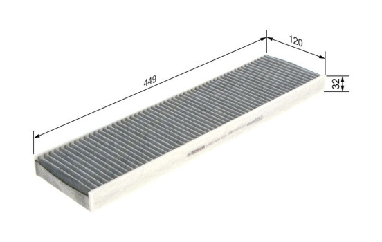 Filtre, air de l'habitacle R5537 Bosch, Image 8