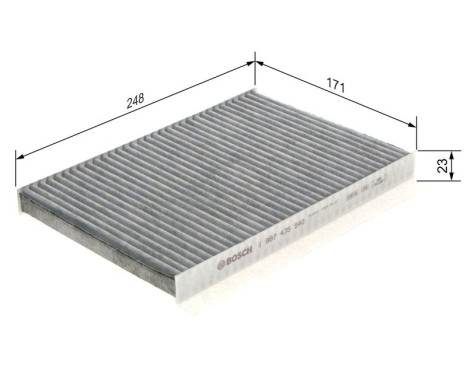 Filtre, air de l'habitacle R5540 Bosch, Image 9