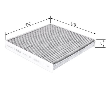 Filtre, air de l'habitacle R5551 Bosch, Image 9