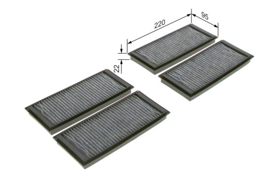 Filtre, air de l'habitacle R5587 Bosch, Image 5