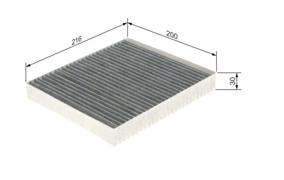 Filtre, air de l'habitacle R5592 Bosch, Image 9