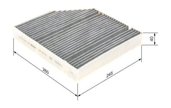 Filtre, air de l'habitacle R5601 Bosch, Image 5