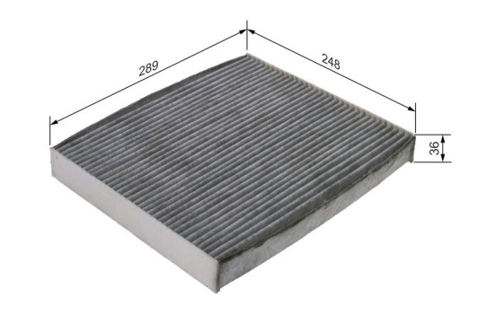 Filtre, air de l'habitacle R5607 Bosch, Image 9