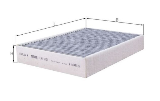 Filtre d'habitacle LAK 1137 Mahle