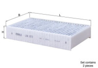 Filtre d'habitacle LAK 873/S Mahle