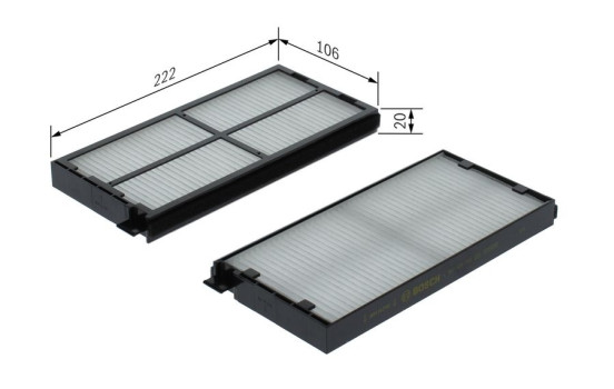 Filtre d'habitacle M5158 Bosch, Image 5