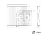 Filtre intérieur 1006002 FEBI