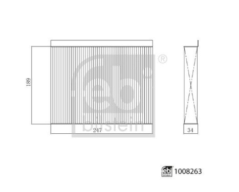 Filtre intérieur 1008263 FEBI