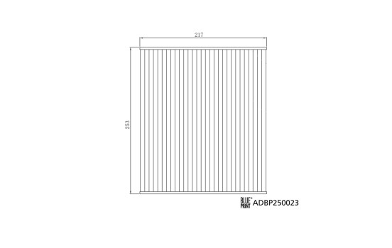 Filtre intérieur ADBP250023 Blue Print