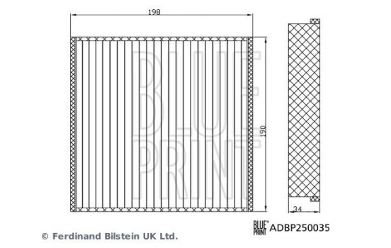 Filtre intérieur ADBP250035 Blue Print, Image 2