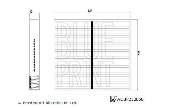 Filtre intérieur ADBP250058 Blue Print