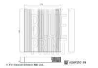 Filtre intérieur ADBP250118 Blue Print
