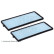 Kit de filtres, air d?habitacle ADG02520 Blue Print, Vignette 3