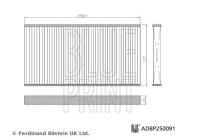 Kit de filtres, filtre d'habitacle ADBP250091 Blue Print