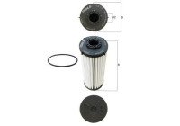 Filtre hydraulique, boîte automatique HX 139D Mahle