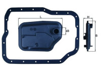 Filtre hydraulique, boîte automatique HX 149D Mahle