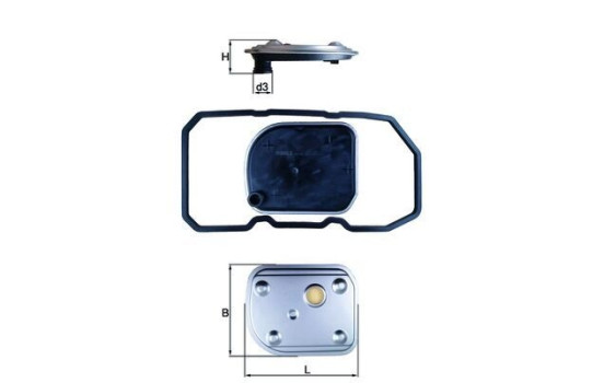 Filtre hydraulique, boîte automatique HX 158D Mahle