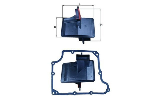 Filtre hydraulique, boîte automatique HX 166D Mahle