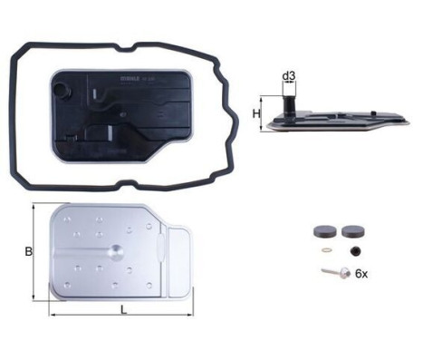 Filtre hydraulique, transmission automatique HX 230 KIT Mahle