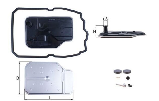 Filtre hydraulique, transmission automatique HX 230 KIT Mahle